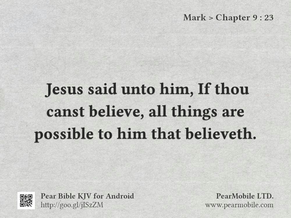 Mark, Chapter 9:23